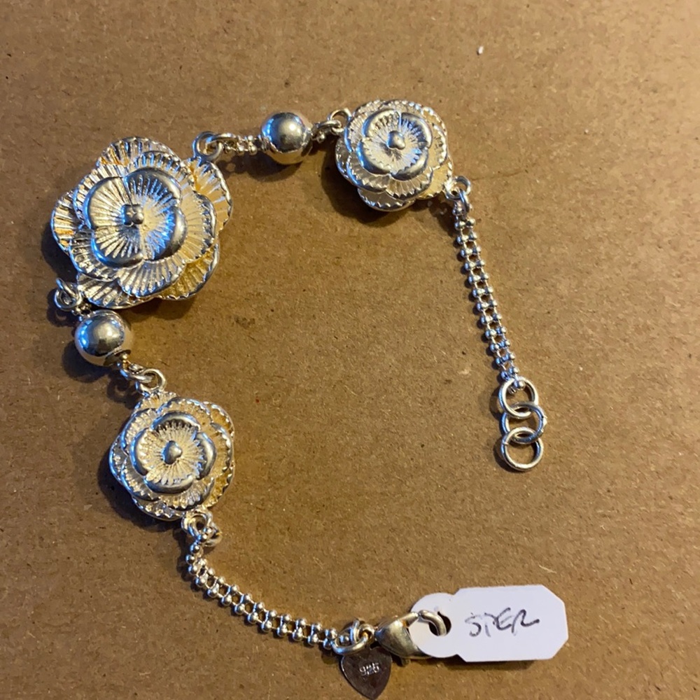 Sterling silver bracelet and necklace